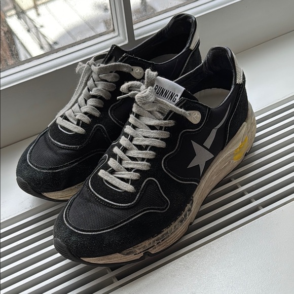 Golden Goose Black Running Shoes 40 - Picture 1 of 6